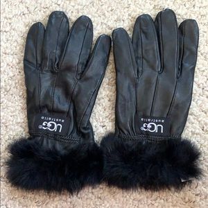 UGG leather gloves